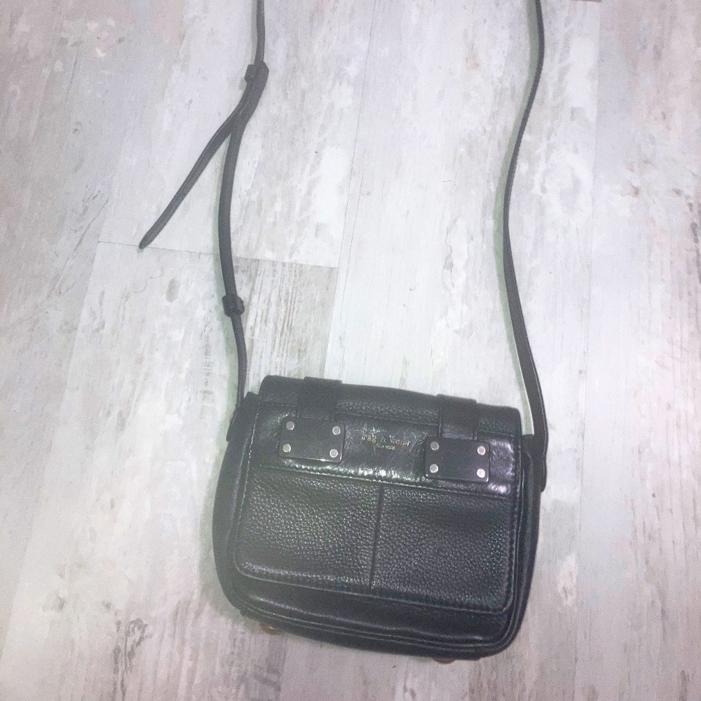 Rag & Bone Mini Pile Bag (Black leather with gold accents)